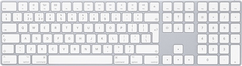 Apple Magic Keyboard with Numeric Keypad (A1843) - Silver, C - CeX